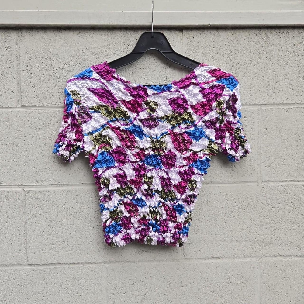 Colorful Textured Women's Top